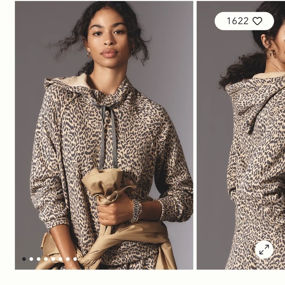 Daily Practice by Anthropologie Leopard Print Hoodie - Picture 4 of 4